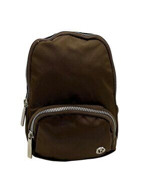 Lululemon Brown Everywhere Backpack Mini Crossbody Bag